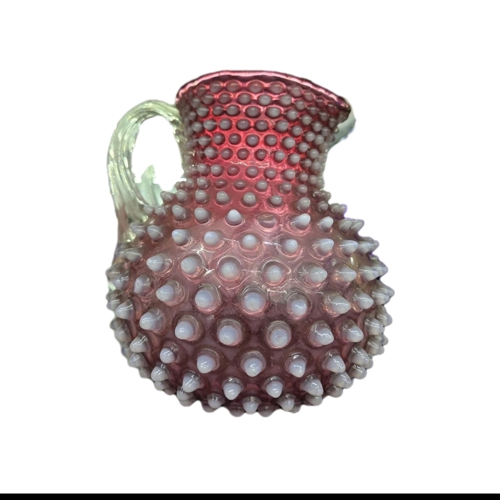 Vintage Hobnail Glass Pitcher